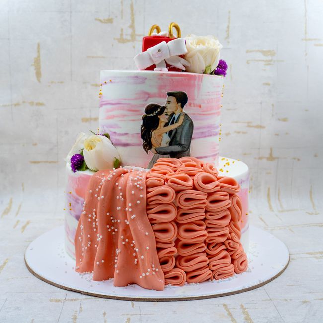 Poschodová svadobná torta